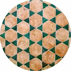 Tappeto rotondo - Calvi (beige/verde)