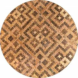 Tappeto rotondo - Lamego (beige/marrone)