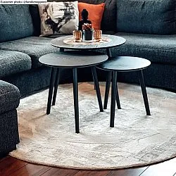 Tappeti rotondi - Aranga Super Soft Fur (beige)