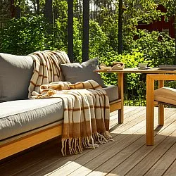 Coperte - Plaid in misto lana - Rachel (giallo)