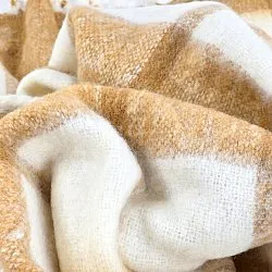 Coperte - Plaid in misto lana - Rachel (giallo)