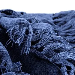 Coperte - Veya cotton throw (blu navy)