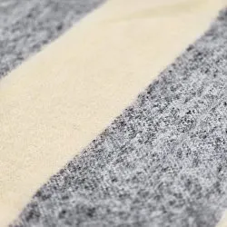 Coperte - Plaid in misto lana - Beatriz Stripe (bianco/nero)