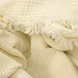 Coperte - Plaid in mussola - Dorena (crema)