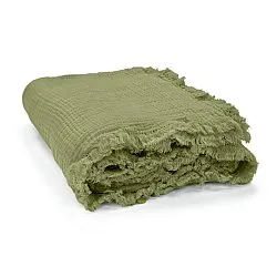 Coperte - Plaid in mussola - Dorena (verde)