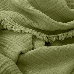 Coperte - Plaid in mussola - Dorena (verde)