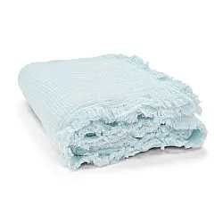 Coperte - Plaid in mussola - Dorena (azzurro)