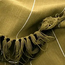 Coperte - Plaid in cotone - Martina Stripe (verde/bianco)