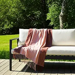 Coperte - Plaid in misto lana - Carol (rosa)