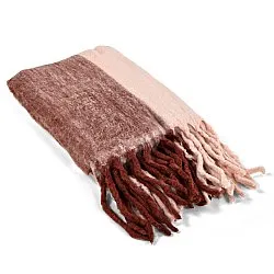 Coperte - Plaid in misto lana - Carol (rosa)