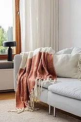 Coperte - Plaid in misto lana - Carrie (rosa)