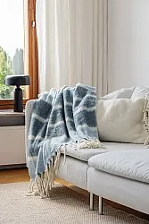 Coperte - Plaid in misto lana - Charlotte (blu)