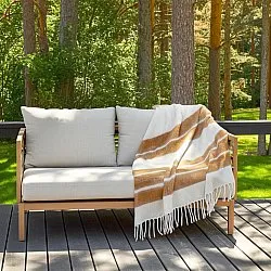 Coperte - Plaid in misto lana - Charlotte (giallo)