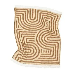 Coperte - Plaid in misto lana - Melody (marrone/beige)