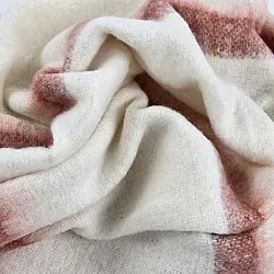 Coperte - Plaid in misto lana - Miranda (rosa)