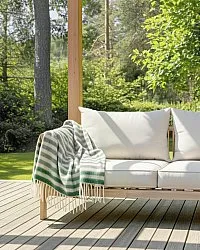 Coperte - Plaid in misto lana - Monica (verde)