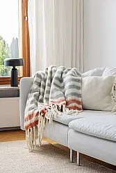 Coperte - Plaid in misto lana - Monica (rosa)