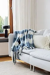 Coperte - Plaid in misto lana - Phoebe (blu)