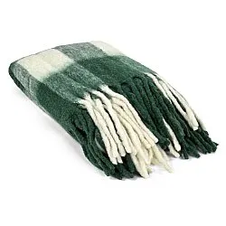 Coperte - Plaid in misto lana - Phoebe (verde)