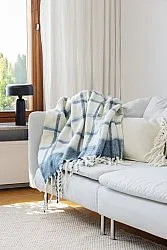 Coperte - Plaid in misto lana - Rachel (blu)