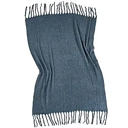 Coperte - Plaid in misto lana - Samantha (blu)