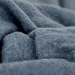 Coperte - Plaid in misto lana - Samantha (blu)