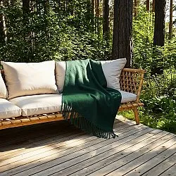 Coperte - Plaid in misto lana - Samantha (verde)