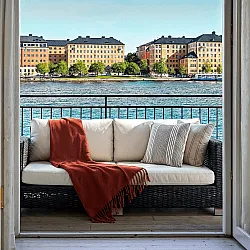 Coperte - Plaid in misto lana - Samantha (rame)