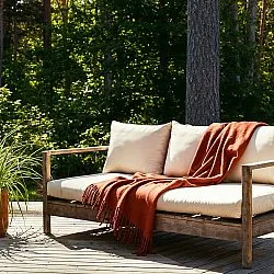 Coperte - Plaid in misto lana - Samantha (rame)