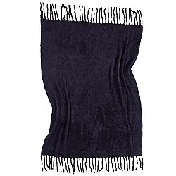Coperte - Plaid in misto lana - Samantha (nero)