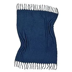 Coperte - Plaid in misto lana - Samantha (blu navy)