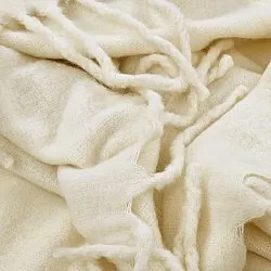 Coperte - Plaid in misto lana - Samantha (offwhite)