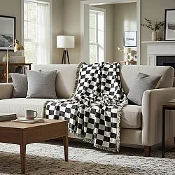Coperte - Wallace Tapestry Blanket (bianco/nero)