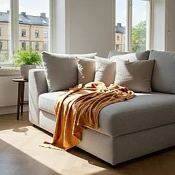Coperte - Vanja Throw (marrone chiaro)