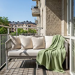 Coperte - Vanja Throw (verde chiaro)