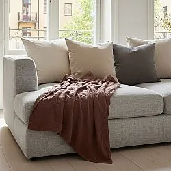 Coperte - Vanja Throw (marrone scuro)