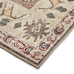 Tappeto a tessitura piatta - Adira (grigio/rosa)