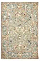 Tappeto a tessitura piatta - Amena (blu)