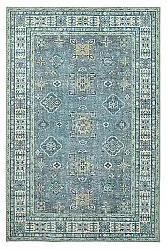 Tappeto a tessitura piatta - Benaluna (blu/verde)