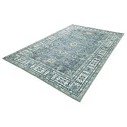 Tappeto a tessitura piatta - Benaluna (blu/verde)