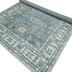 Tappeto a tessitura piatta - Benaluna (blu/verde)