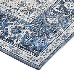 Tappeto a tessitura piatta - Birjand (blu)