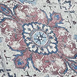 Tappeto a tessitura piatta - Birjand (blu)