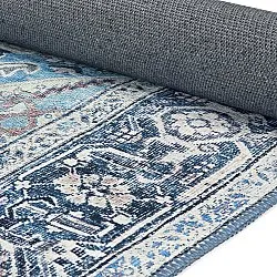 Tappeto a tessitura piatta - Birjand (blu)