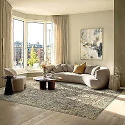 Tappeto a tessitura piatta - Delvar (beige)