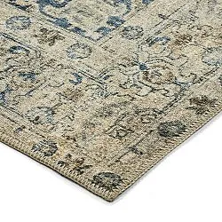 Tappeto a tessitura piatta - Delvar (blu)