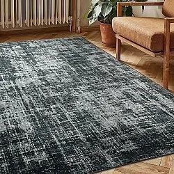 Tappeto a tessitura piatta - Elira (nero)