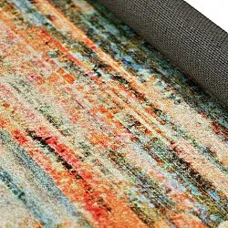 Tappeto a tessitura piatta - Kazea (arancione/multicolore)