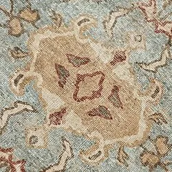 Tappeto a tessitura piatta - Layla (azzurro)