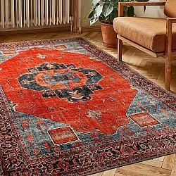 Tappeto a tessitura piatta - Mandalay (rosso)